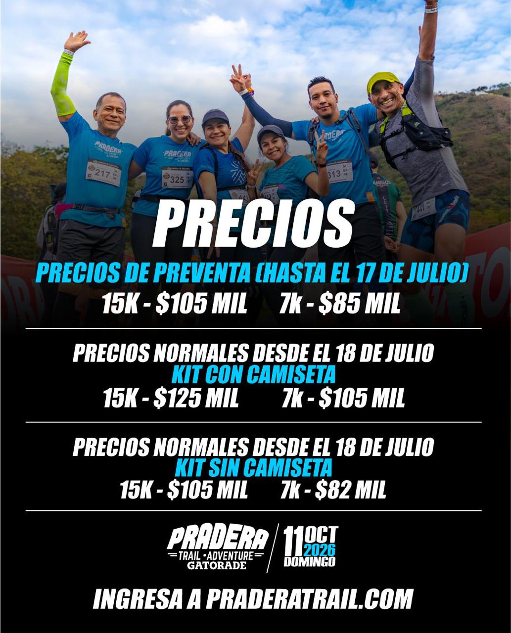 Precios Carrera